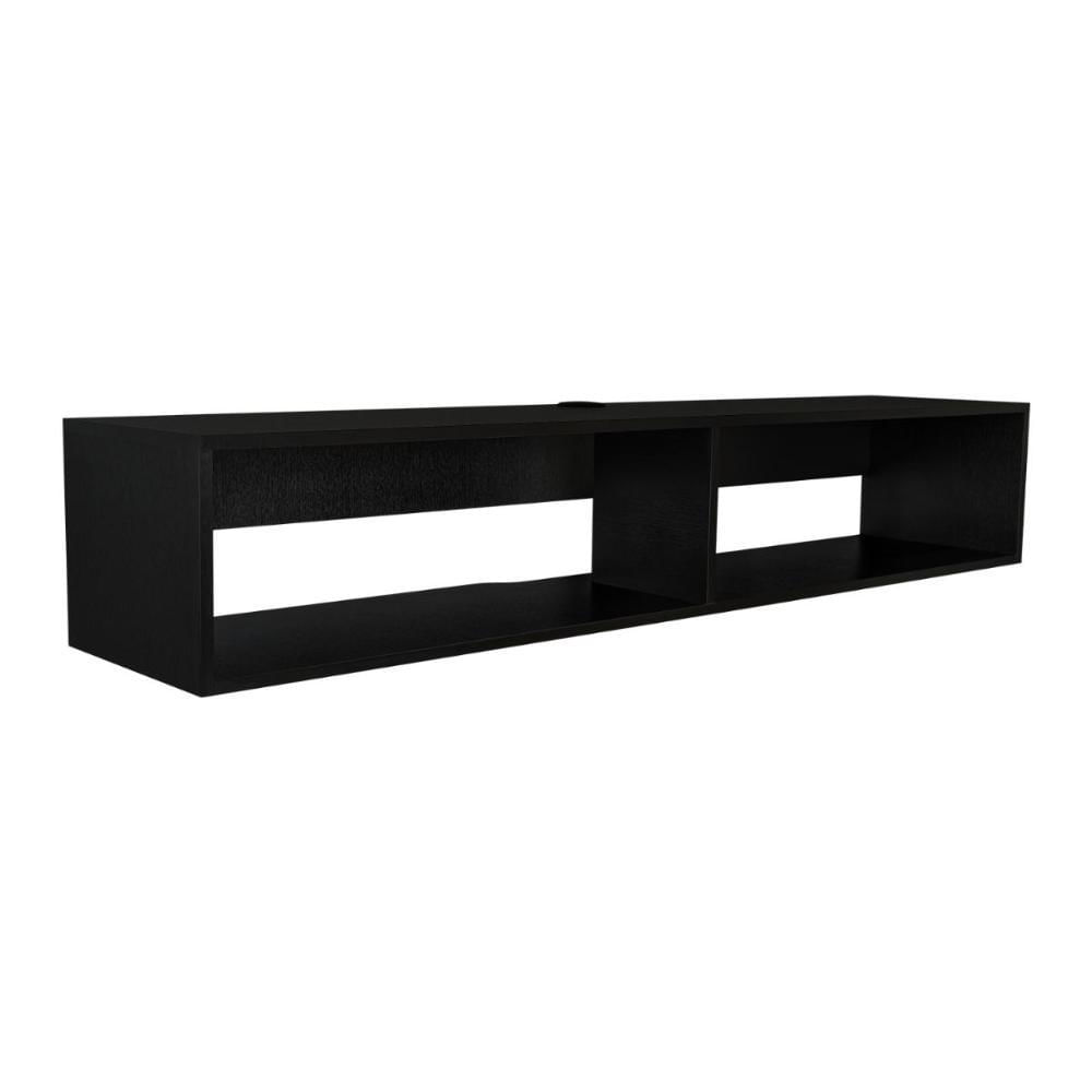 Repisa Flotante Kerin, Wengue Kronos, Con Dos Espacios Para Ubicar Objetos Zf img #3