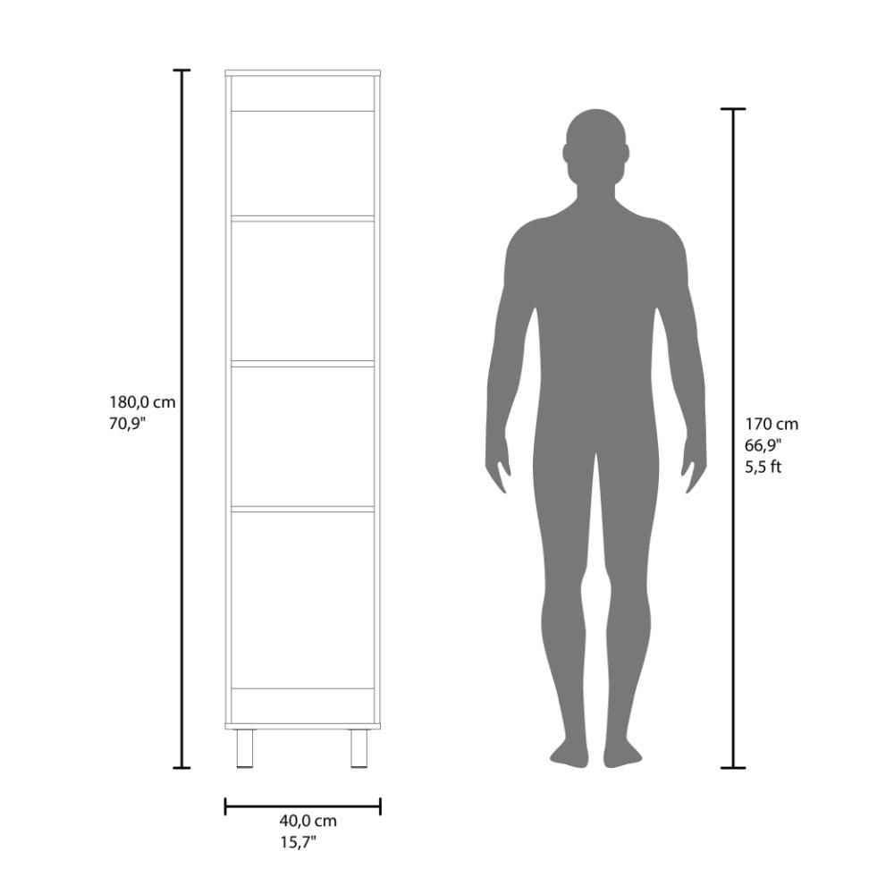 Mueble De Aseo Vinto, Wengue, Con Colgador De Escobas Zf img #5