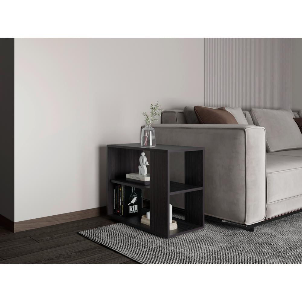 Mesa Auxiliar Delverg, Wengue, Con Espacio Para Guardar Objetos Zf img #2