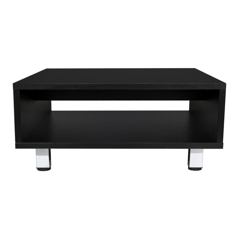 Mesa De Centro Pity, Wengue, Con Patas En Acero Cromado Zf img #3