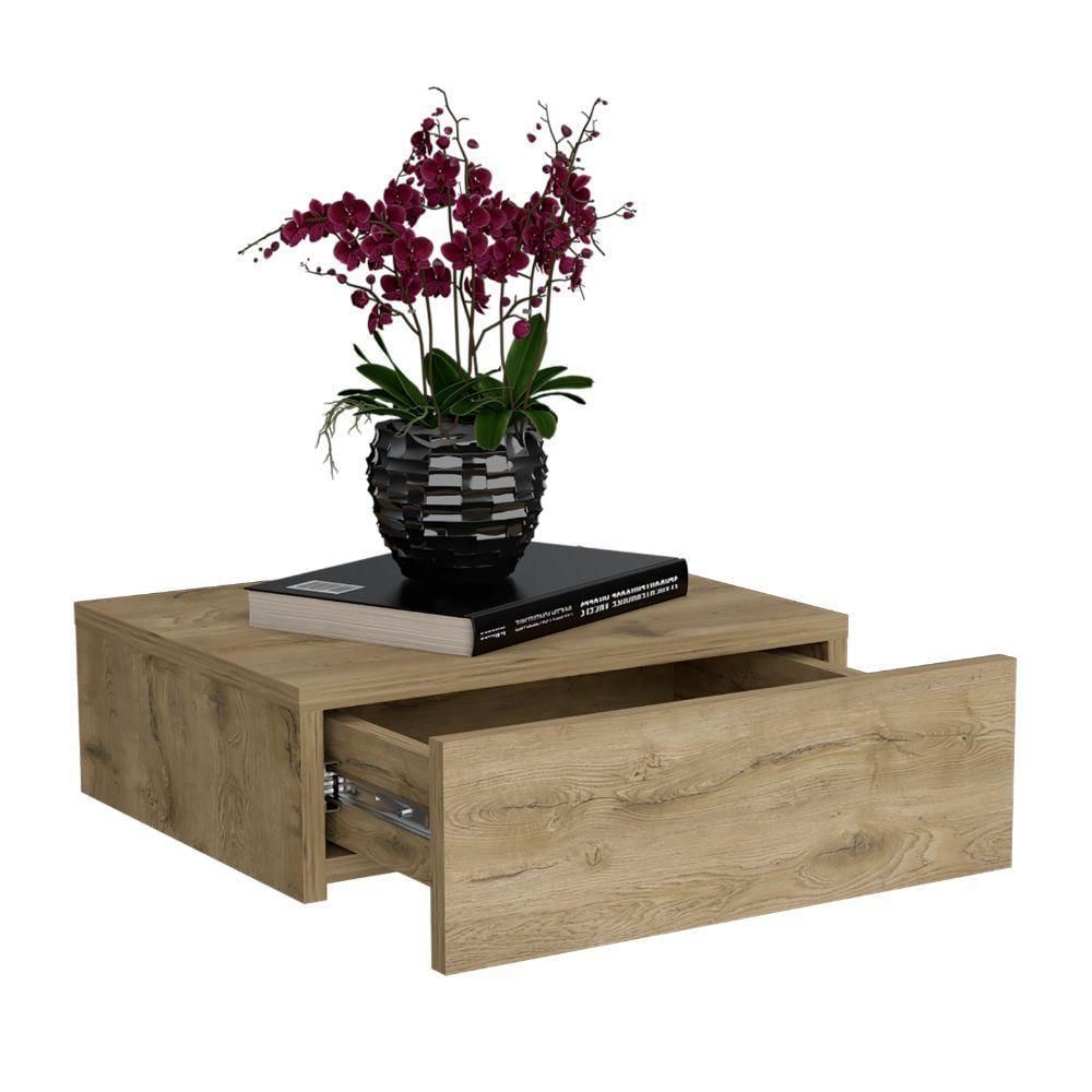 Mesa De Noche Flotante Milano, Macadamia, Con Un Cajón Zf img #1