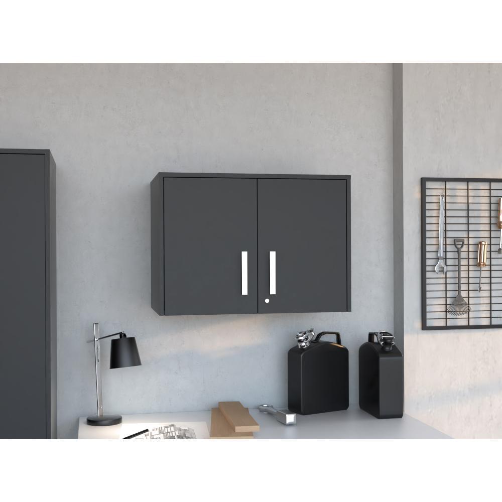 Gabinete Superior Multiusos, Wengue, Con Dos Puerta Batientes Zf img #2