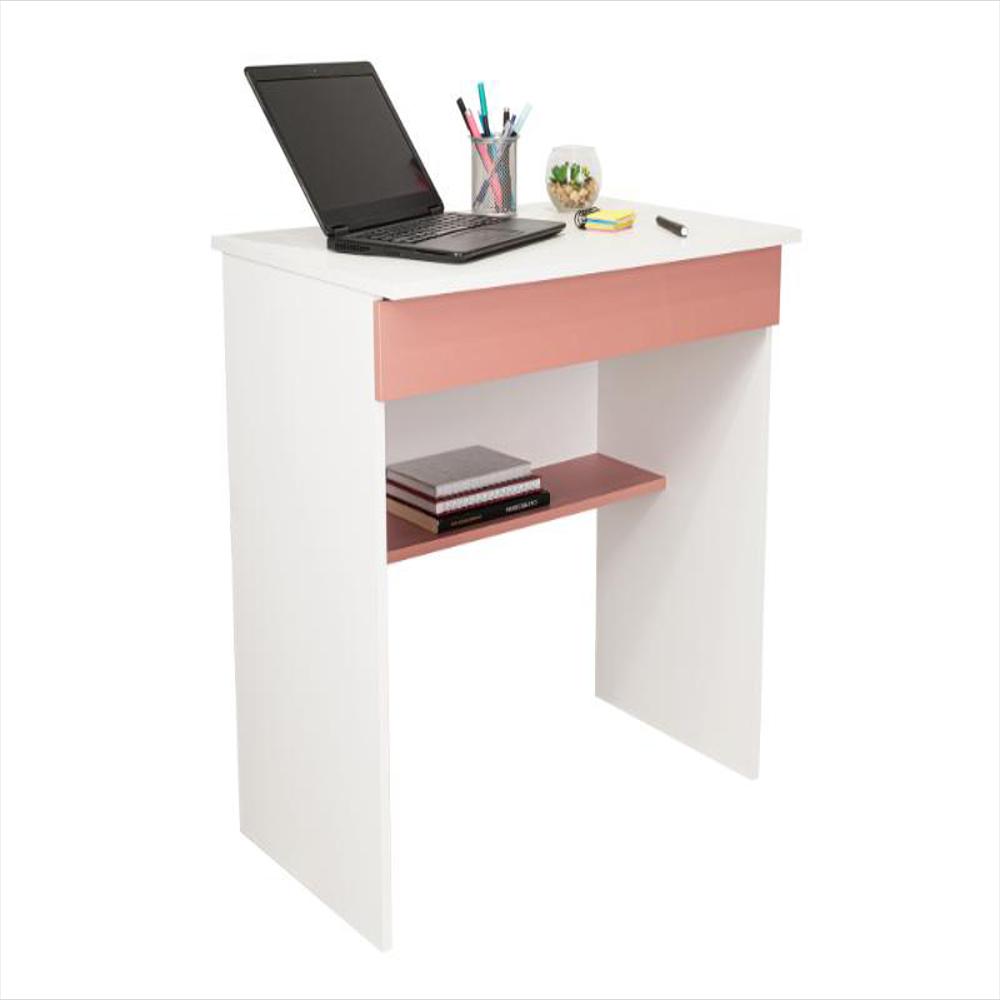Escritorio Colima, Blanco Y Arupo, Con Entrepaños Y Cajon img #1