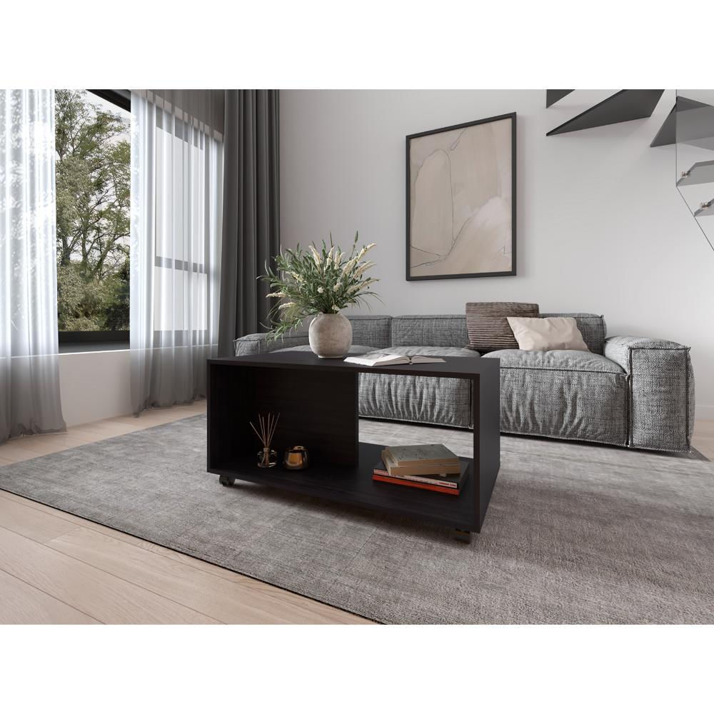 Mesa De Centro Patrick, Wengue, Con Espacio Para Colocar Objetos Decorativos Zf img #2