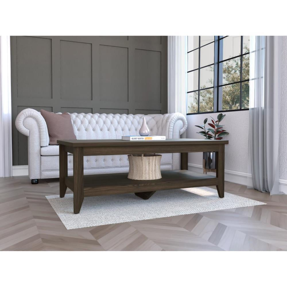 Mesa De Centro Accent, Nogal Europeo, Con Espacio Para Colocar Objetos Decorativos Zf img #1