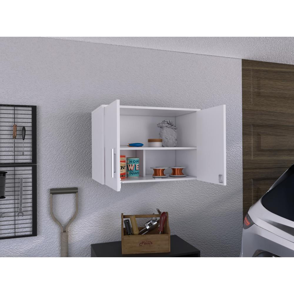 Gabinete Superior Multiusos, Kronos Blanco, Con Dos Puerta Batientes Zf img #2