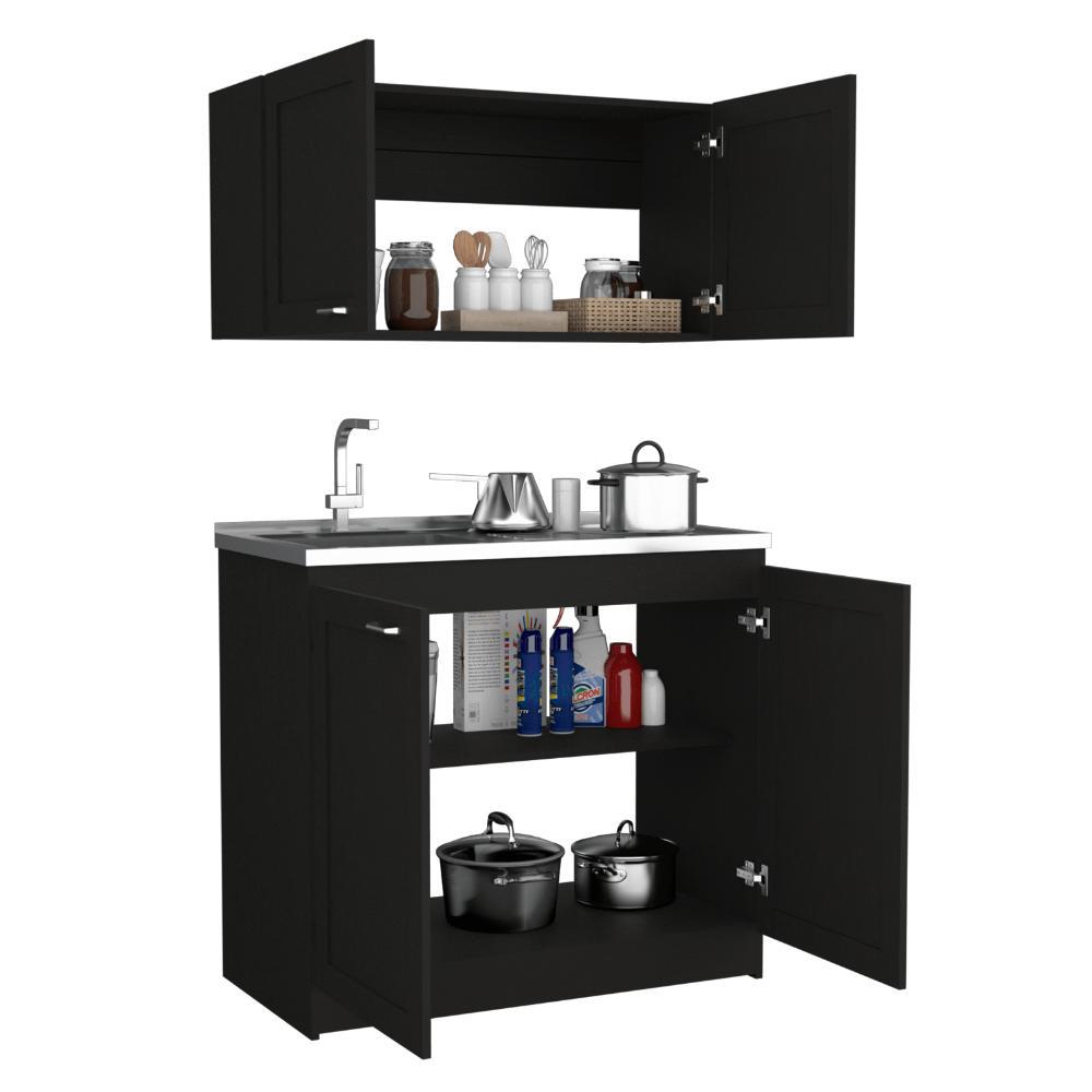 Cocina Integral Toronto, Wengue, Incluye Mesón Izquierdo Zf img #2