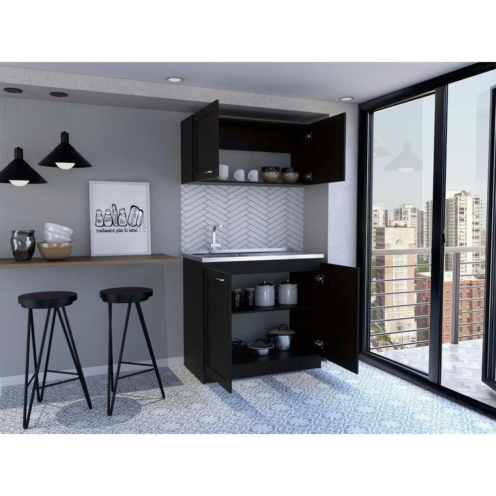 Cocina Integral Toronto, Wengue, Incluye Mesón Izquierdo Zf img #4