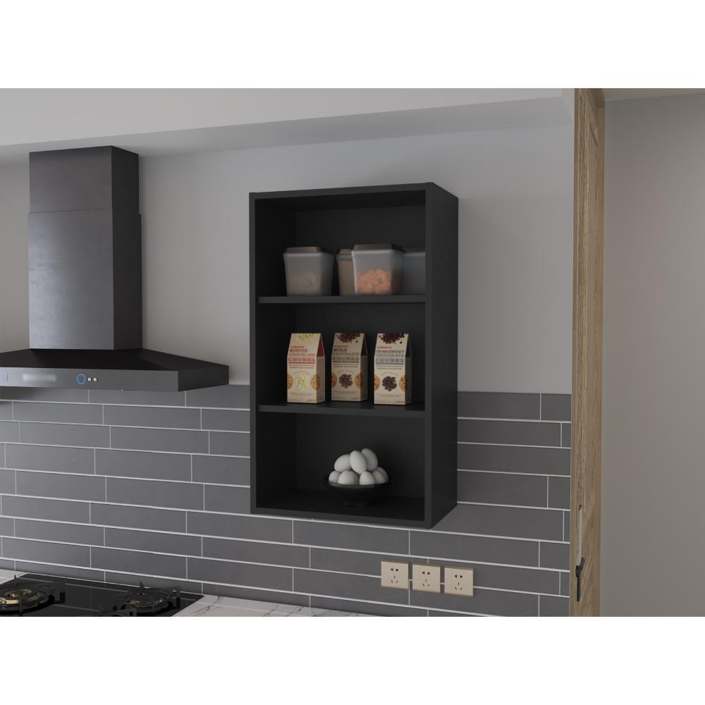 Complemento Gabinete Superior Dibala, Wengue, Cuenta Con 3 Entrepaños Zf img #2