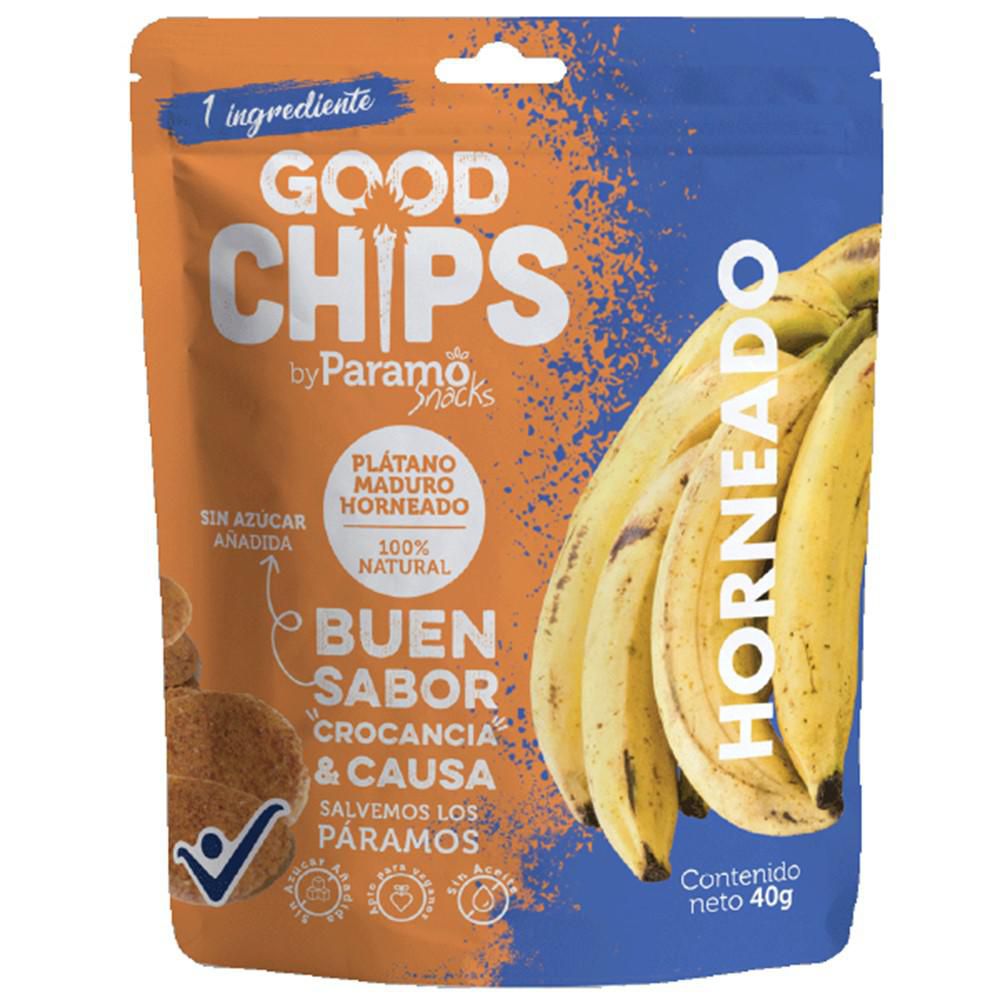 Pasabocas GOOD CHIPS maduro (40  gr) img #1