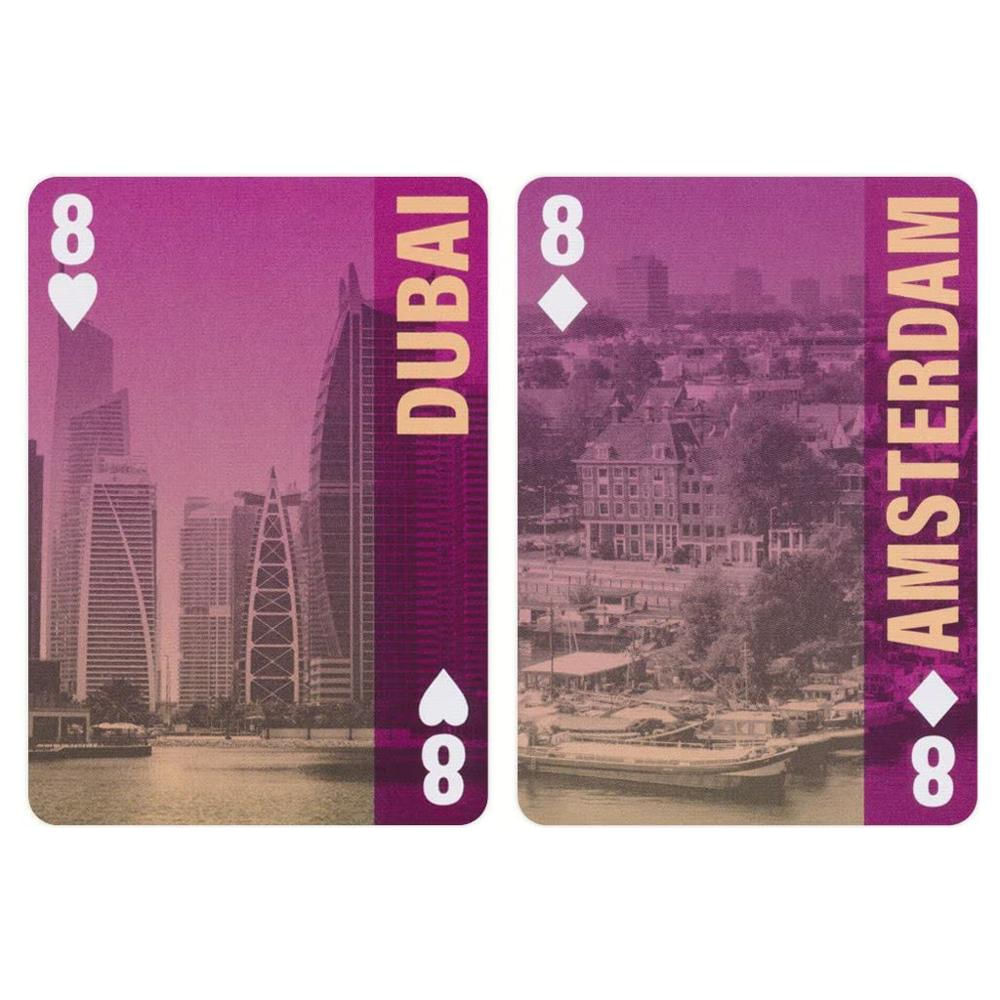 Cartas Naipes Poker Bicycle Cities Of The World Multicolor img #3