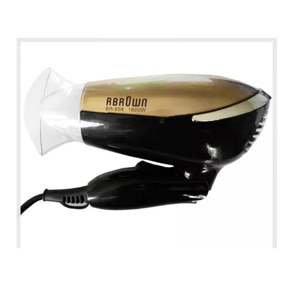 Mini Secador Compacto Cabello Rbrown Viajero 1800W Boquilla Br858 img #2