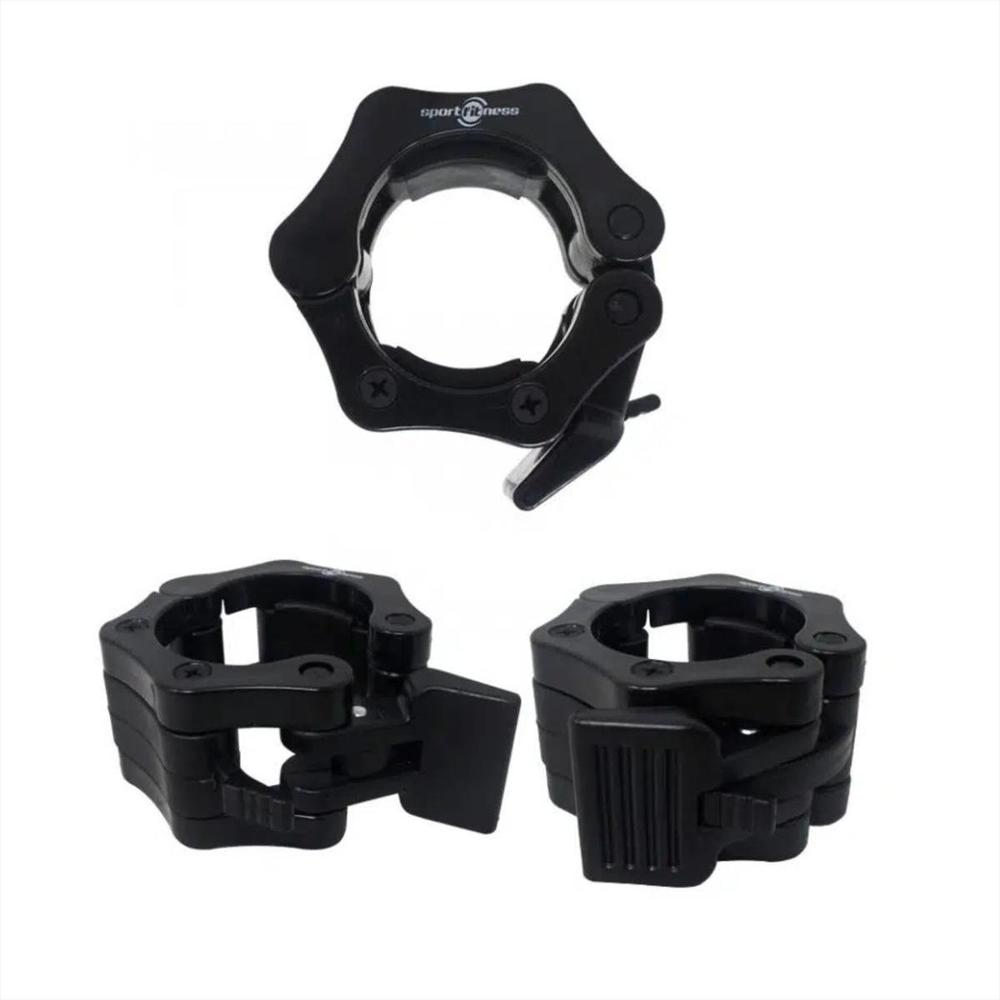 Collarines Abs Para Barra Olimpica Sportfitness Negro img #1