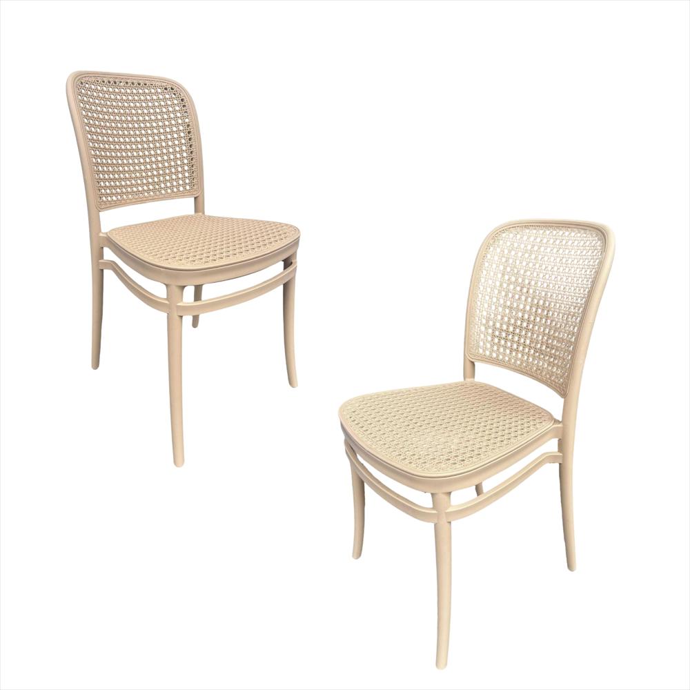 Set X2 Sillas Solea Redondas Color Beige img #1