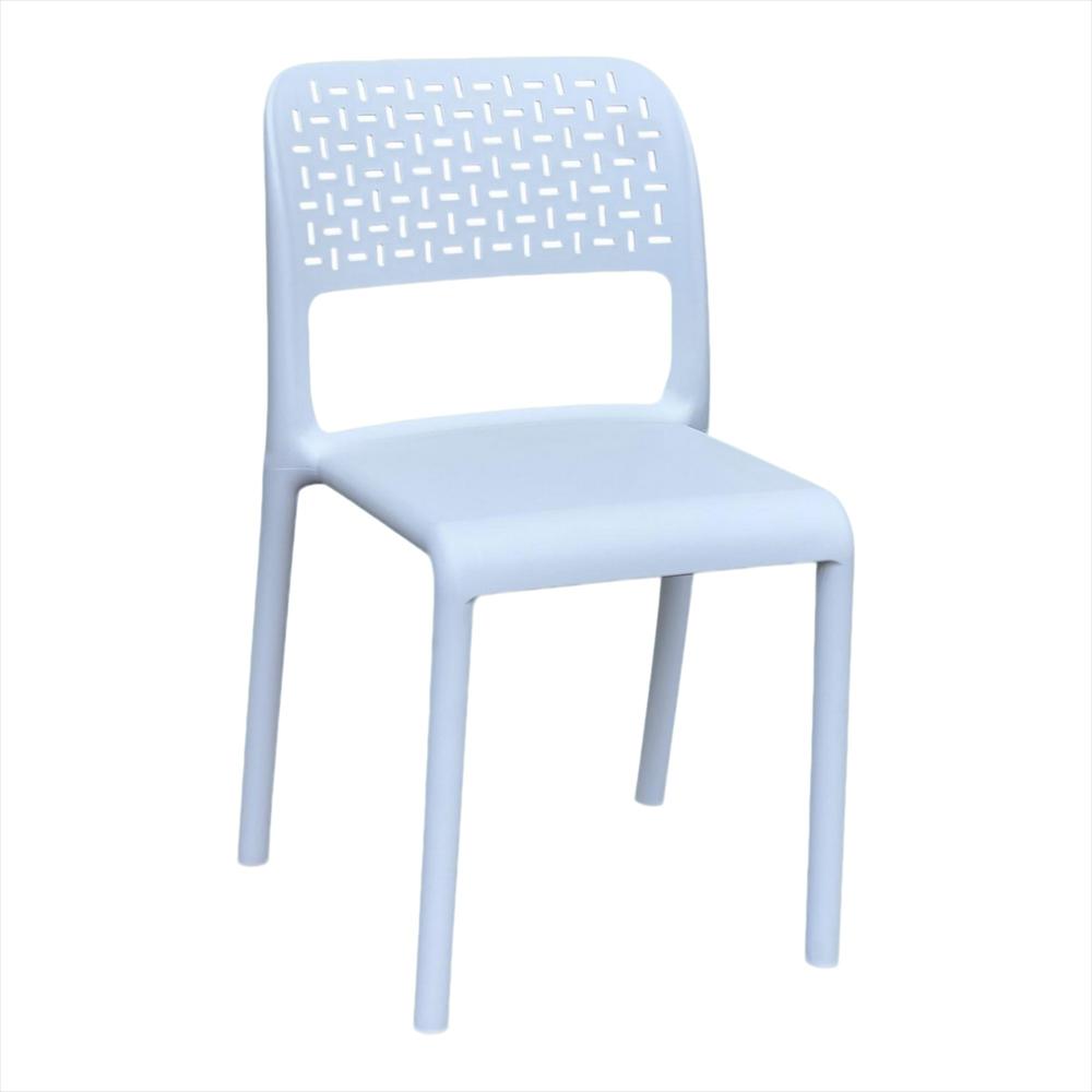 Set X2 Sillas Ergonómicas Con Respaldo Calado Color Blanco img #2