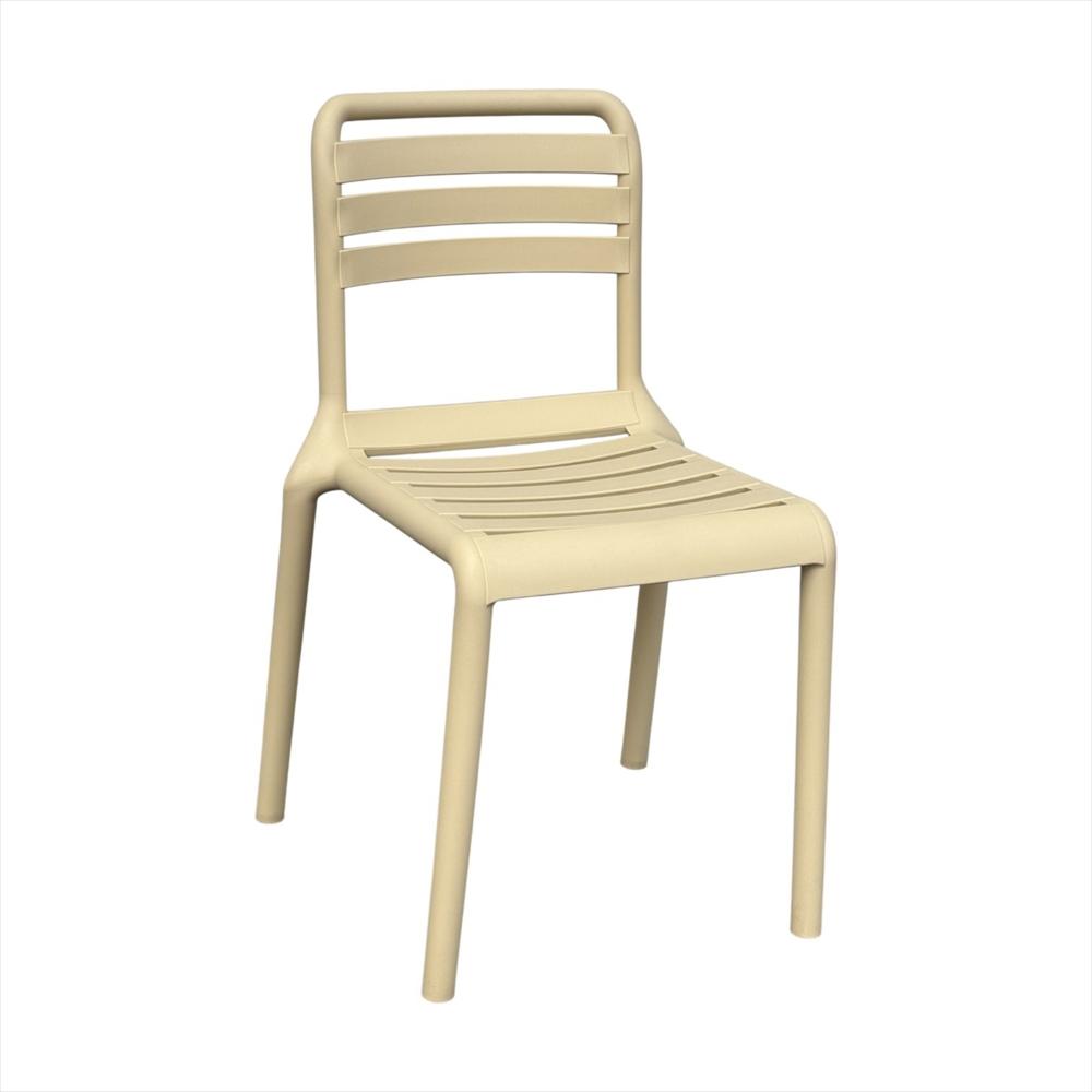 Silla Con Respaldo Horizontal Color Beige img #1