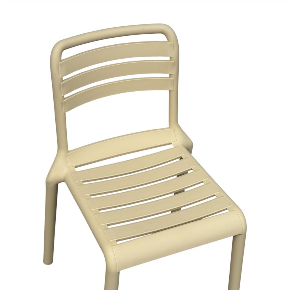 Silla Con Respaldo Horizontal Color Beige img #2