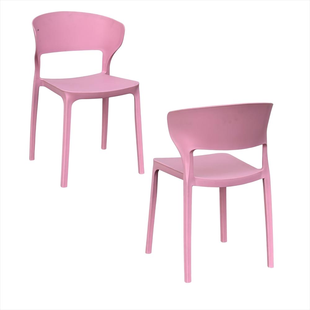 Set X2 Sillas Versa En Polipropileno Color Rosa img #1
