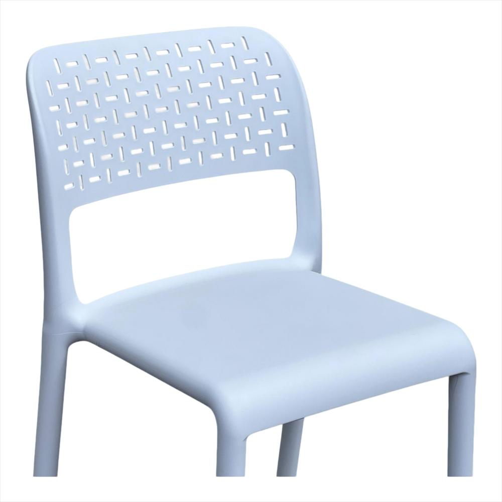 Silla Ergonómica Con Respaldo Calado Color Blanco img #1