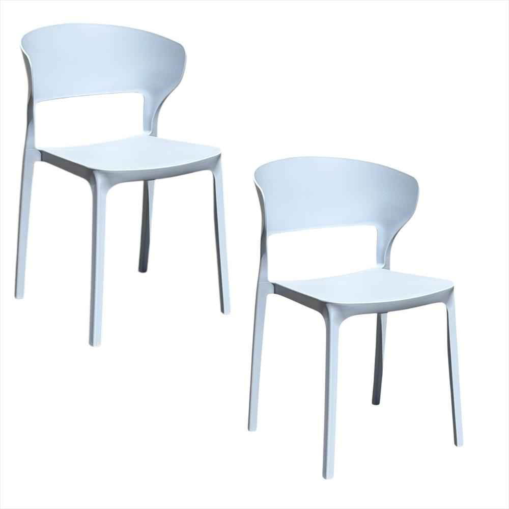 Set X2 Sillas Versa En Polipropileno Color Blanco img #1