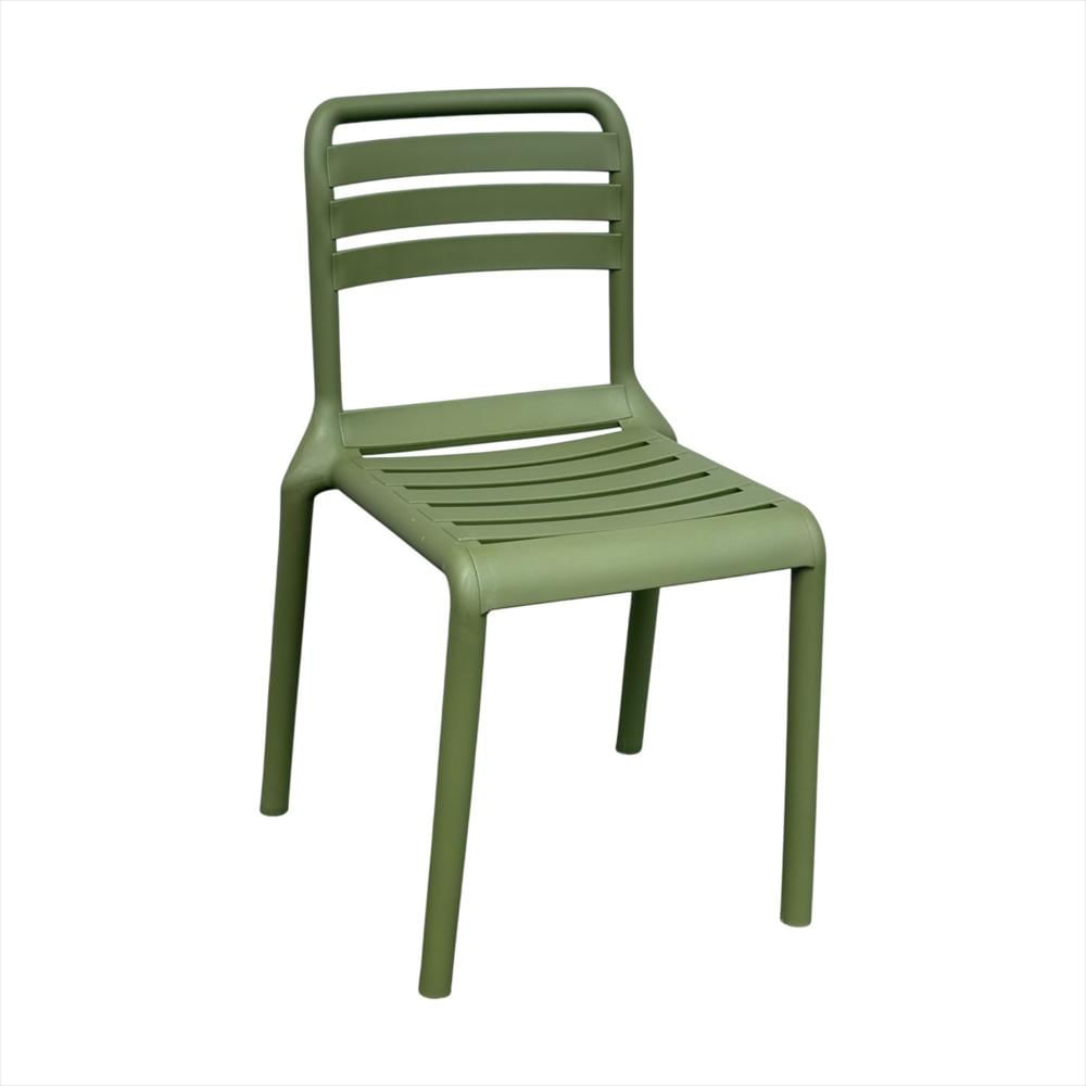 Set X4 Sillas Con Respaldo Horizontal Color Verde img #2