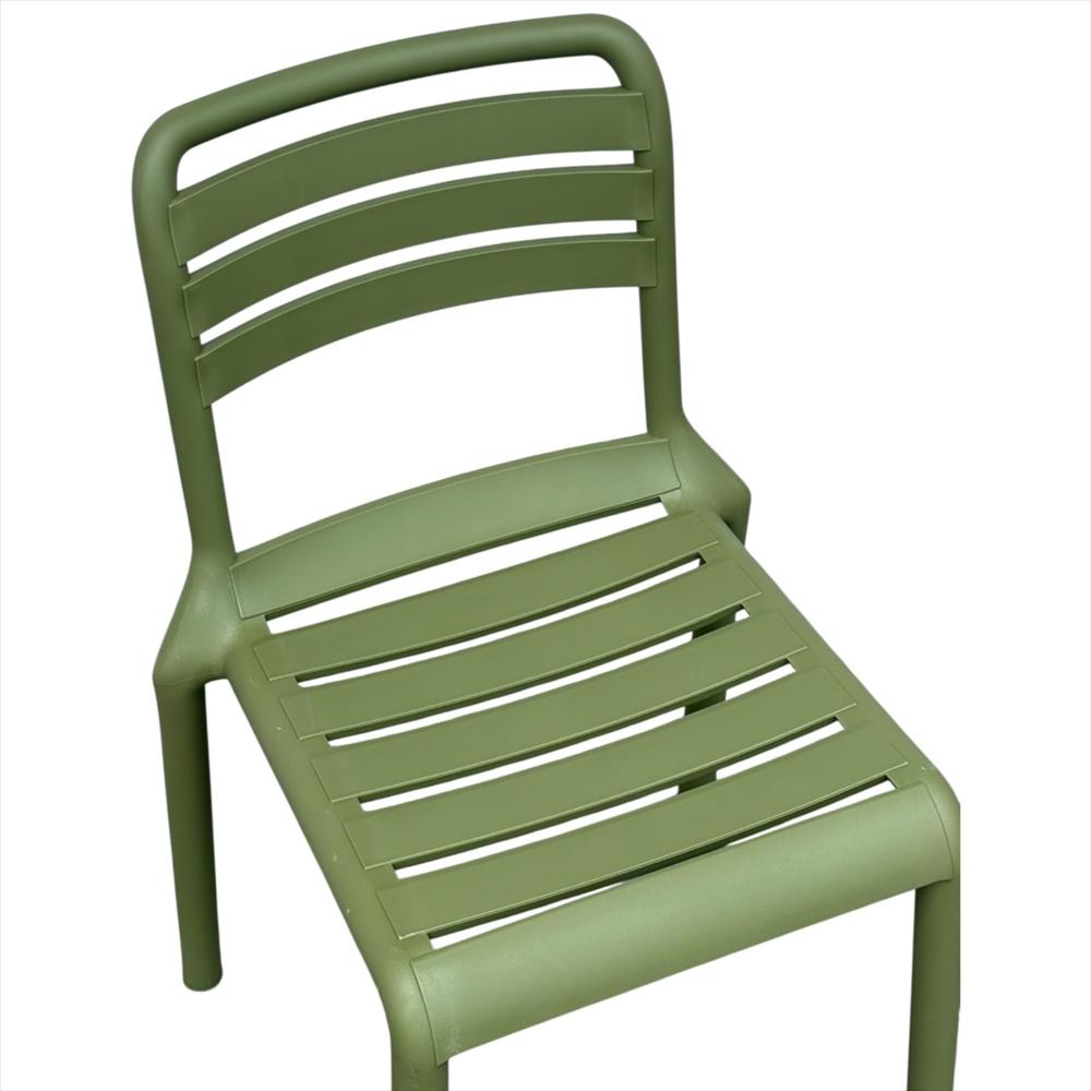 Set X4 Sillas Con Respaldo Horizontal Color Verde img #3