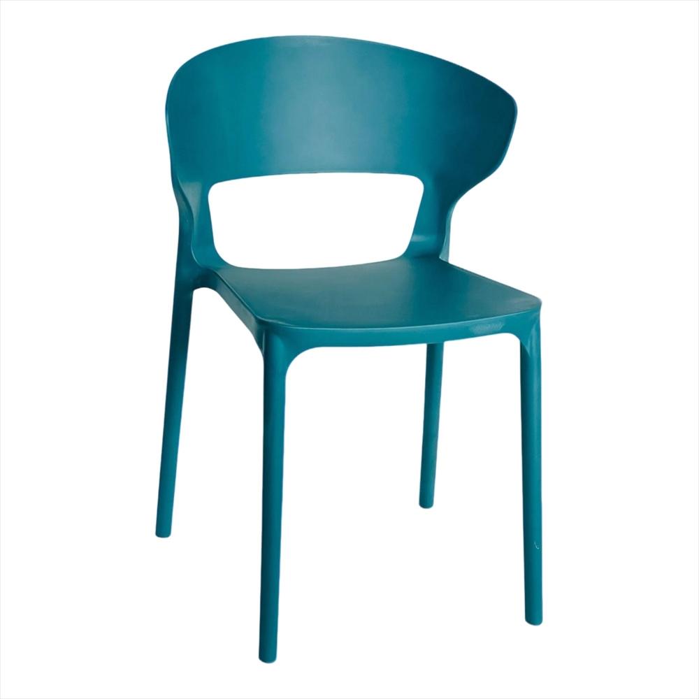 Set X4 Sillas Versa En Polipropileno Color Azul Turquesa img #2