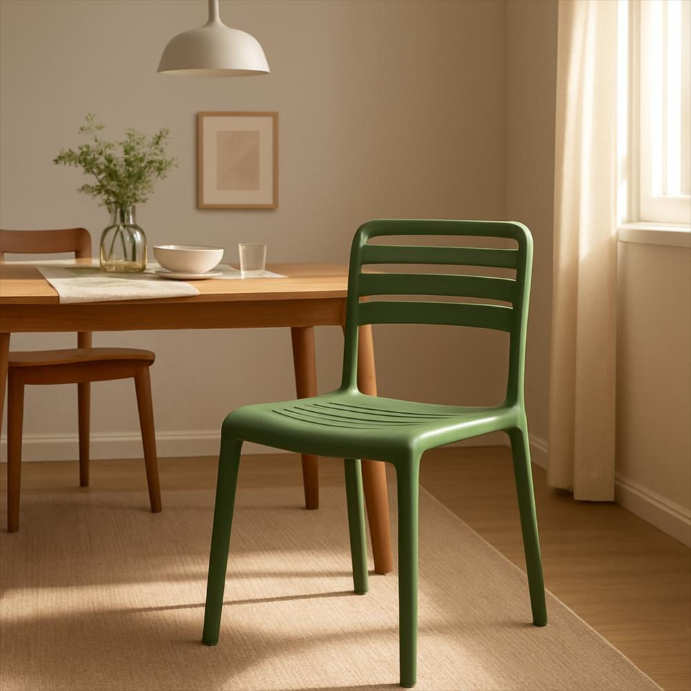 Silla Con Respaldo Horizontal Color Verde img #4