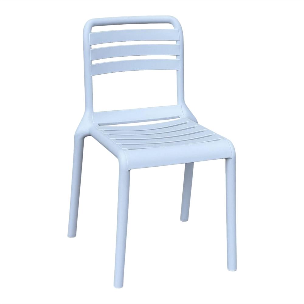 Set X4 Sillas Con Respaldo Horizontal Color Blanco img #2