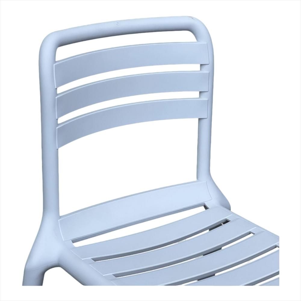Set X4 Sillas Con Respaldo Horizontal Color Blanco img #4