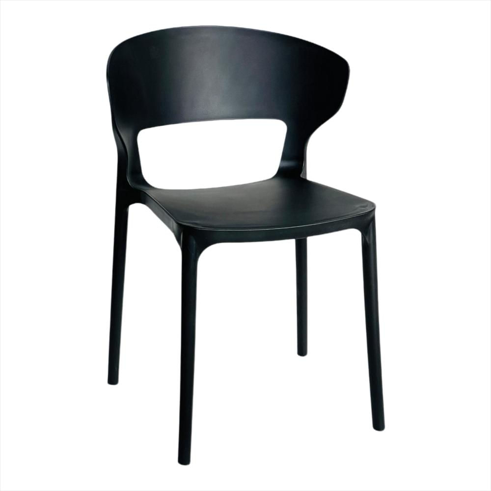 Set X2 Sillas Versa En Polipropileno Color Negro img #2