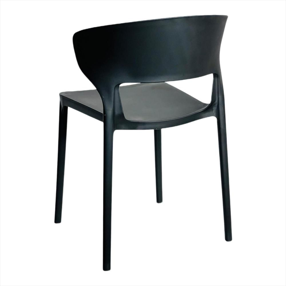 Set X2 Sillas Versa En Polipropileno Color Negro img #3