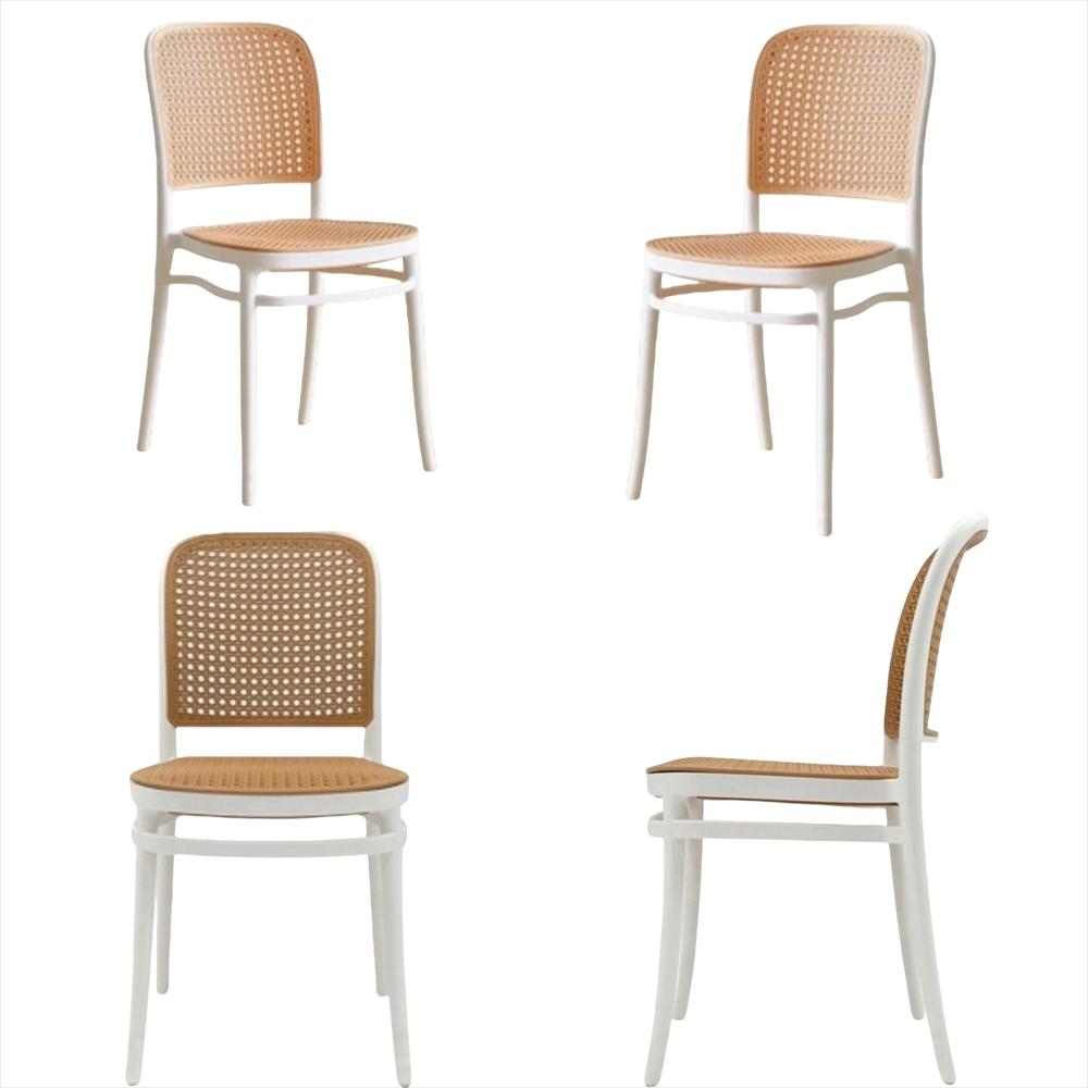 Set X4 Sillas Solea Redondas Color Blanco img #1