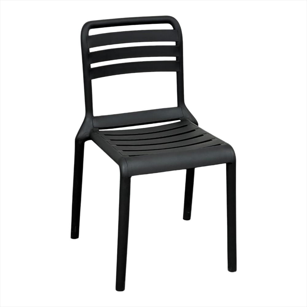 Set X2 Sillas Con Respaldo Horizontal Color Negro img #2