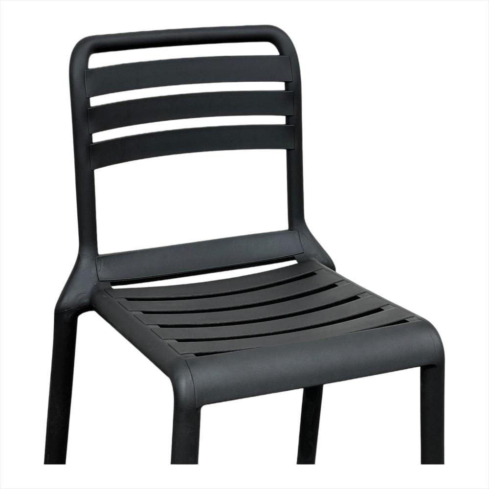 Set X2 Sillas Con Respaldo Horizontal Color Negro img #4