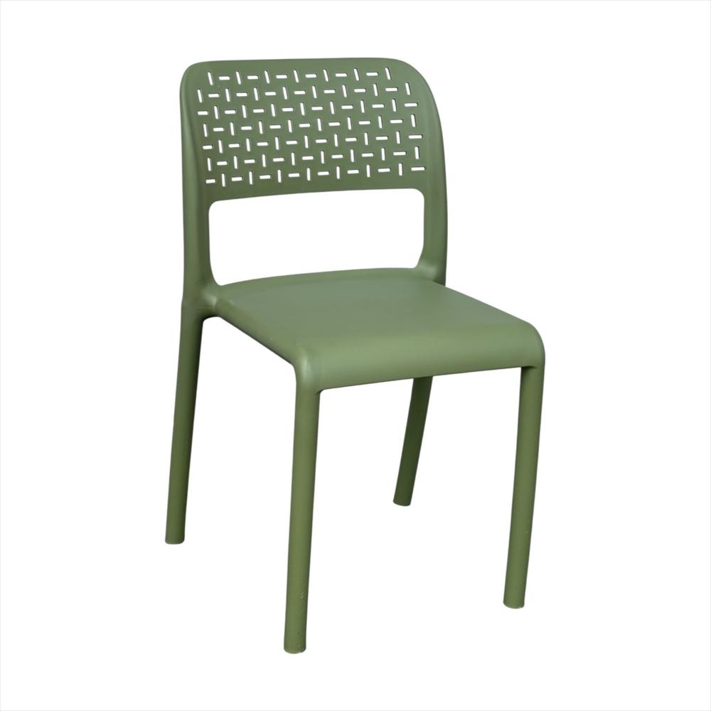 Silla Ergonómica Con Respaldo Calado Color Verde img #1