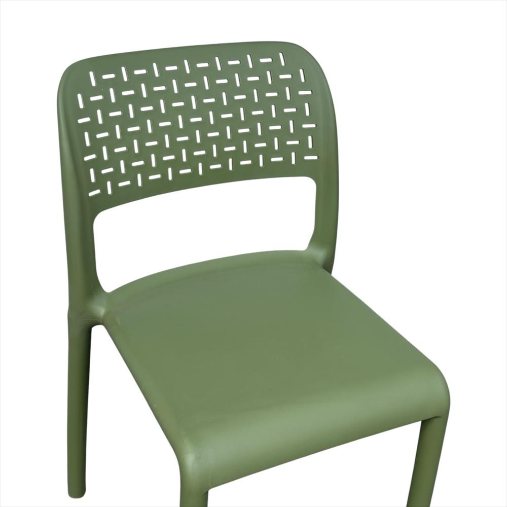 Silla Ergonómica Con Respaldo Calado Color Verde img #2