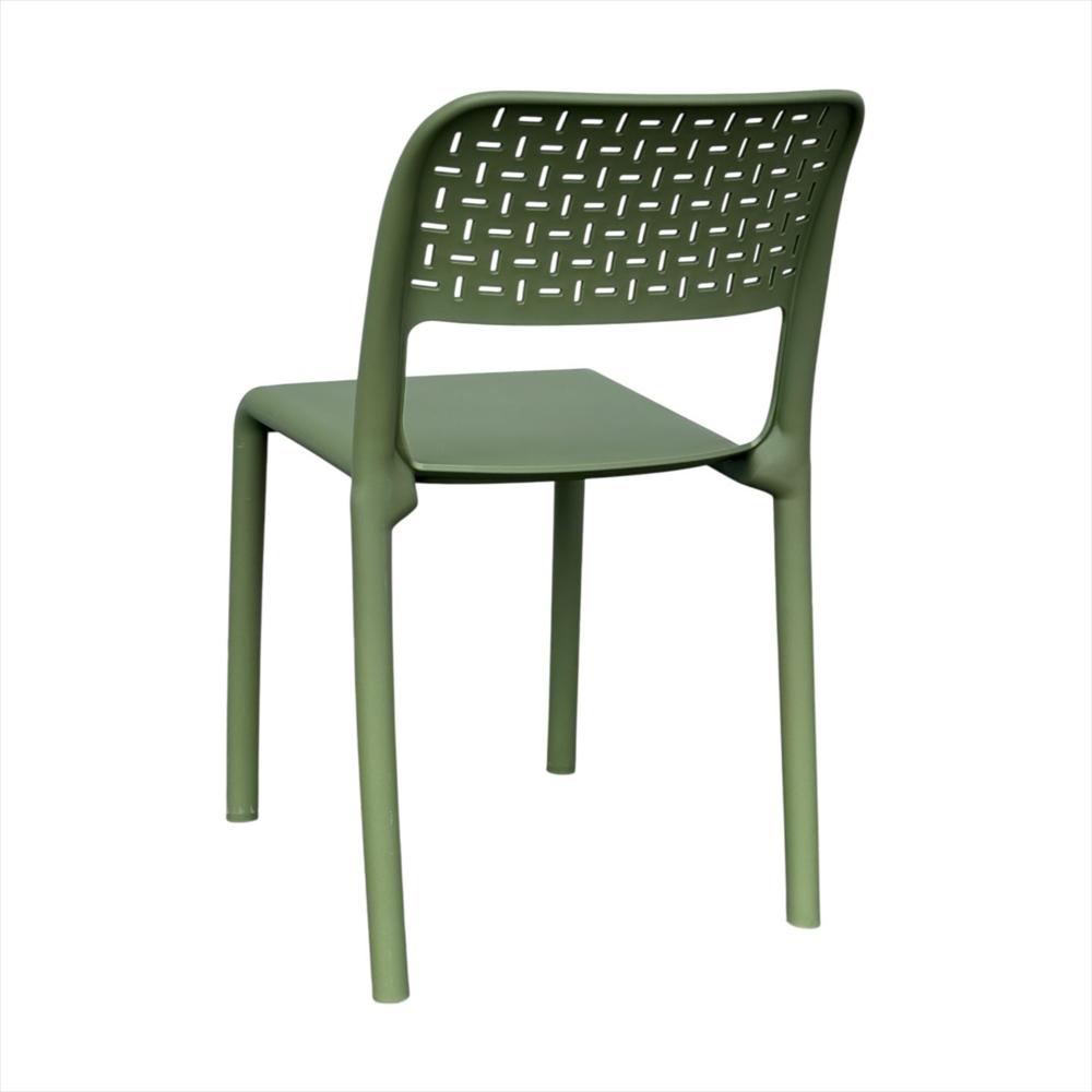 Silla Ergonómica Con Respaldo Calado Color Verde img #3