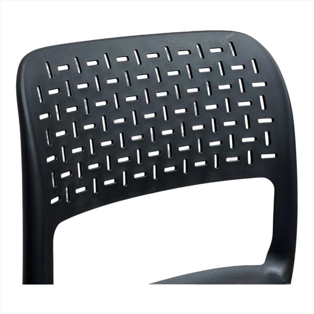 Silla Ergonómica Con Respaldo Calado Color Negro img #3