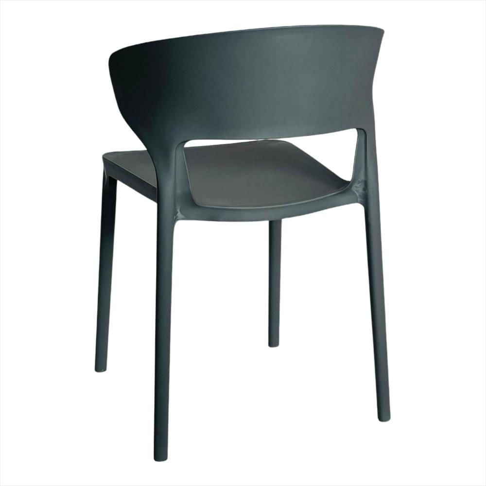 Set X2 Sillas Versa En Polipropileno Color Gris Oscuro img #3