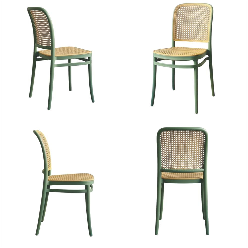 Set X4 Sillas Solea Redondas Color Verde img #1
