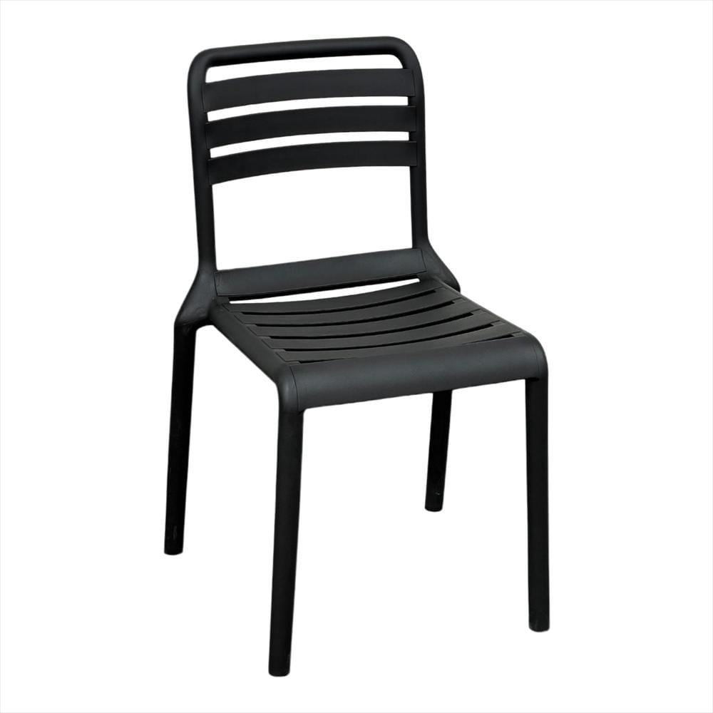 Silla Con Respaldo Horizontal Color Negro img #1
