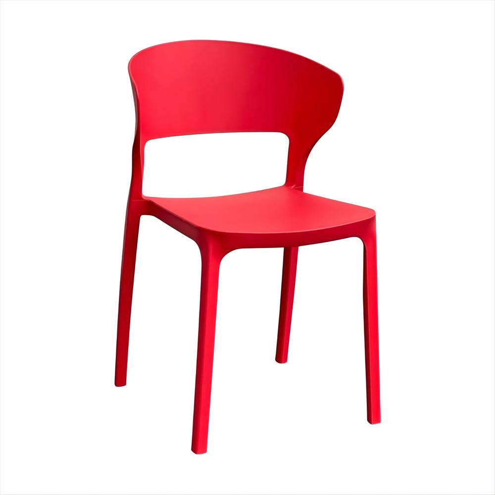 Silla Versa En Polipropileno Color Rojo img #1
