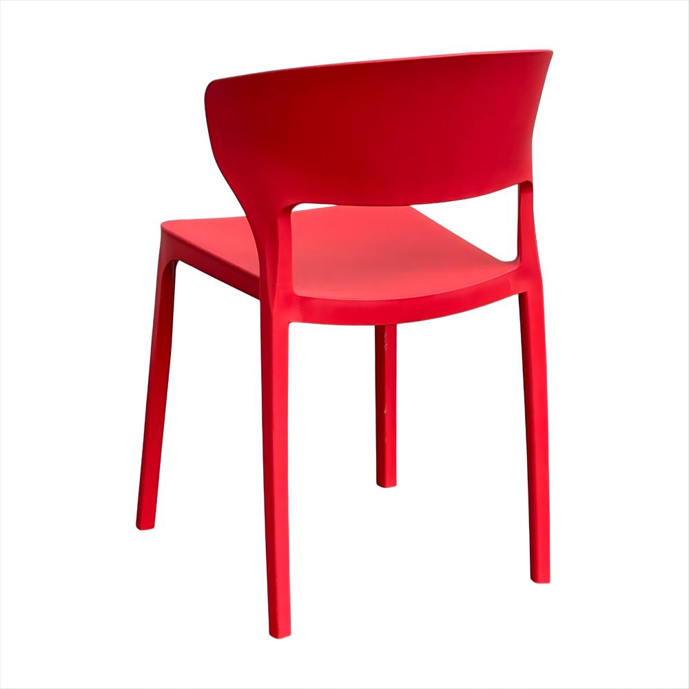 Silla Versa En Polipropileno Color Rojo img #2