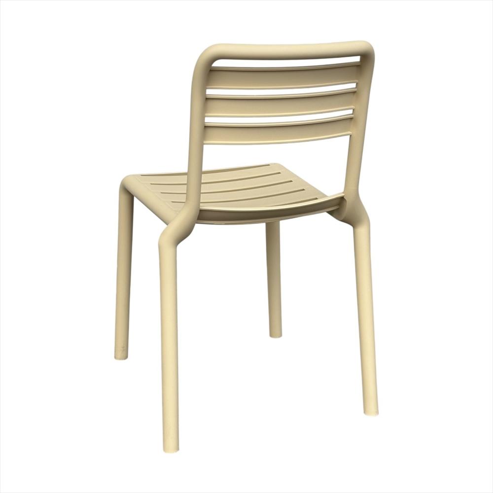 Set X2 Sillas Con Respaldo Horizontal Color Beige img #4