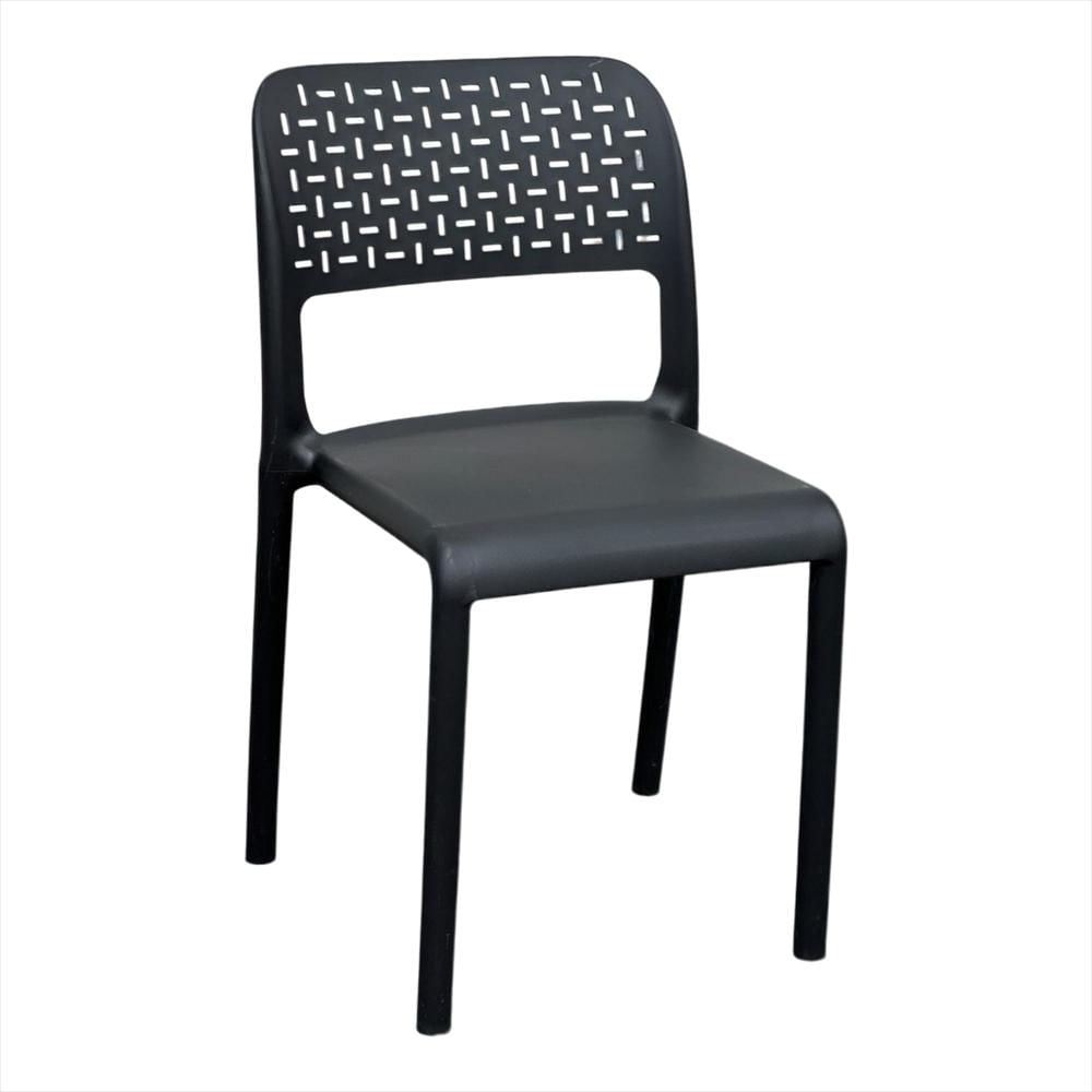 Set X2 Sillas Ergonómicas Con Respaldo Calado Color Negro img #2