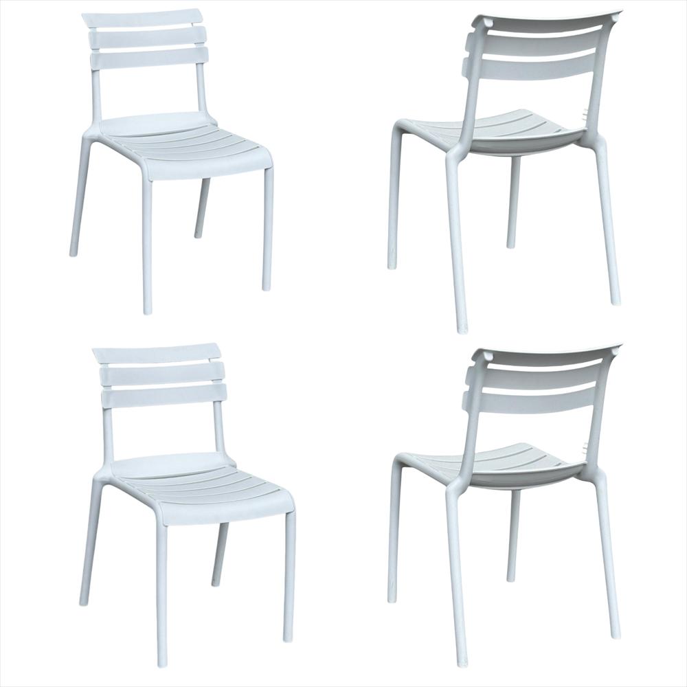 Set X4 Sillas Helen En Polipropileno Color Blanco img #1