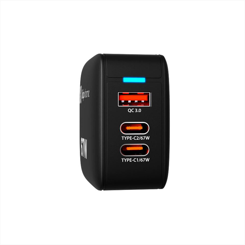 Cargador De Pared Gan De 3 Puertos Klip Xtreme Kmc 500 img #4
