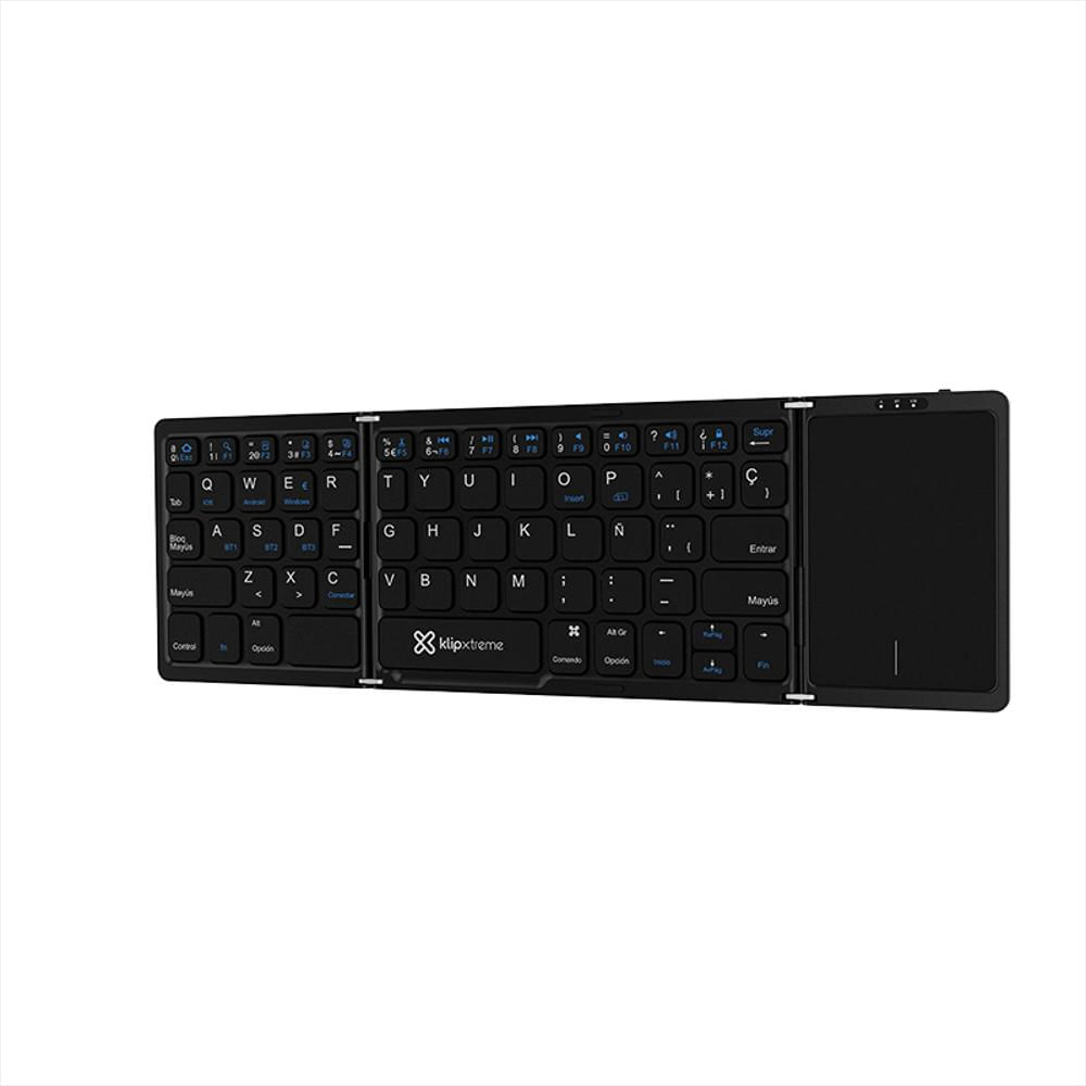 Teclado Inalámbrico Plegable Con Panel Táctil Klip Xtreme Kck 650S Bk img #2