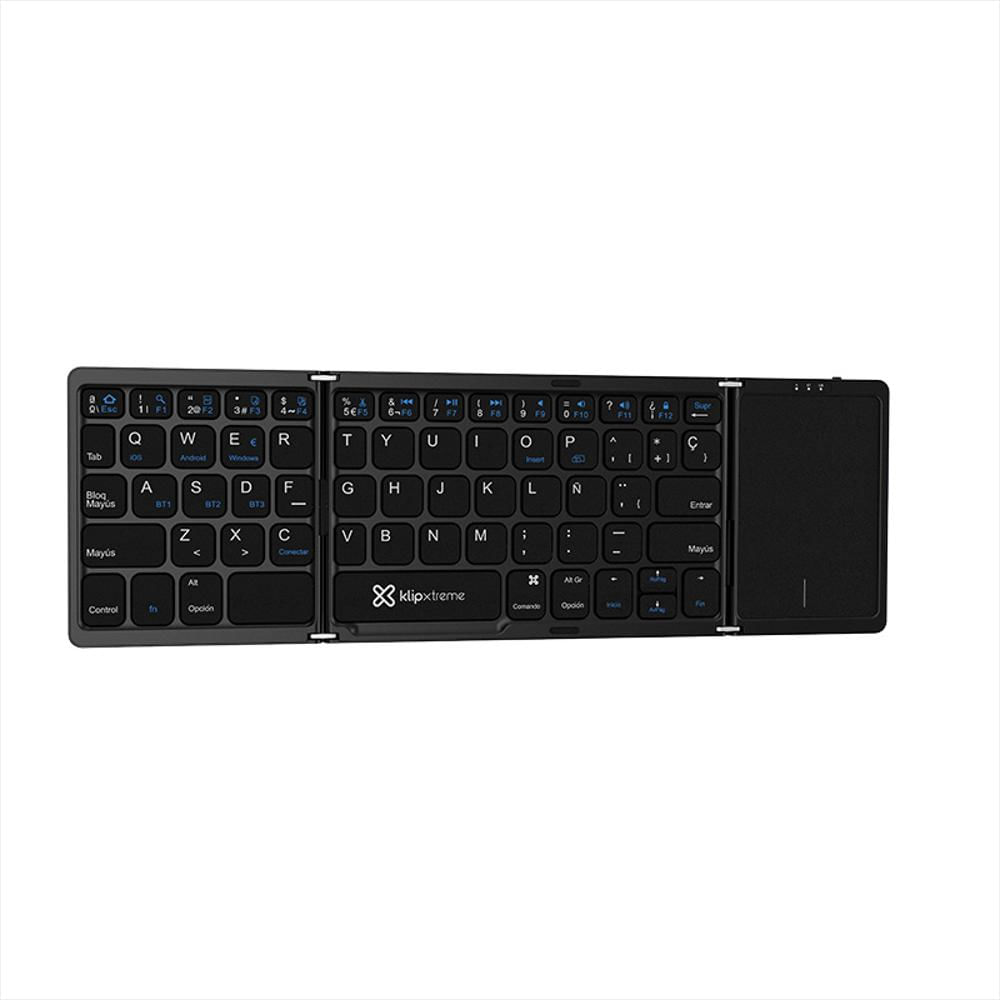 Teclado Inalámbrico Plegable Con Panel Táctil Klip Xtreme Kck 650S Bk img #3